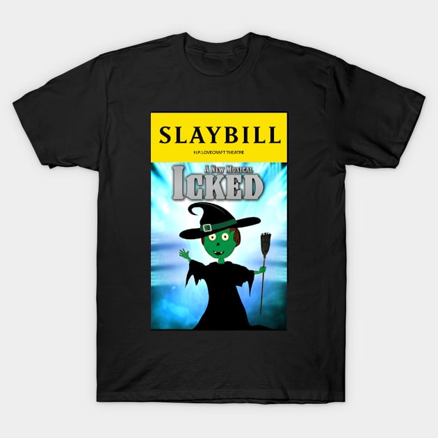 Broadway Zombie Icked Slaybill T-Shirt by jrbactor